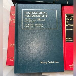 Law Book Professional Responsibility Problems snd Materials